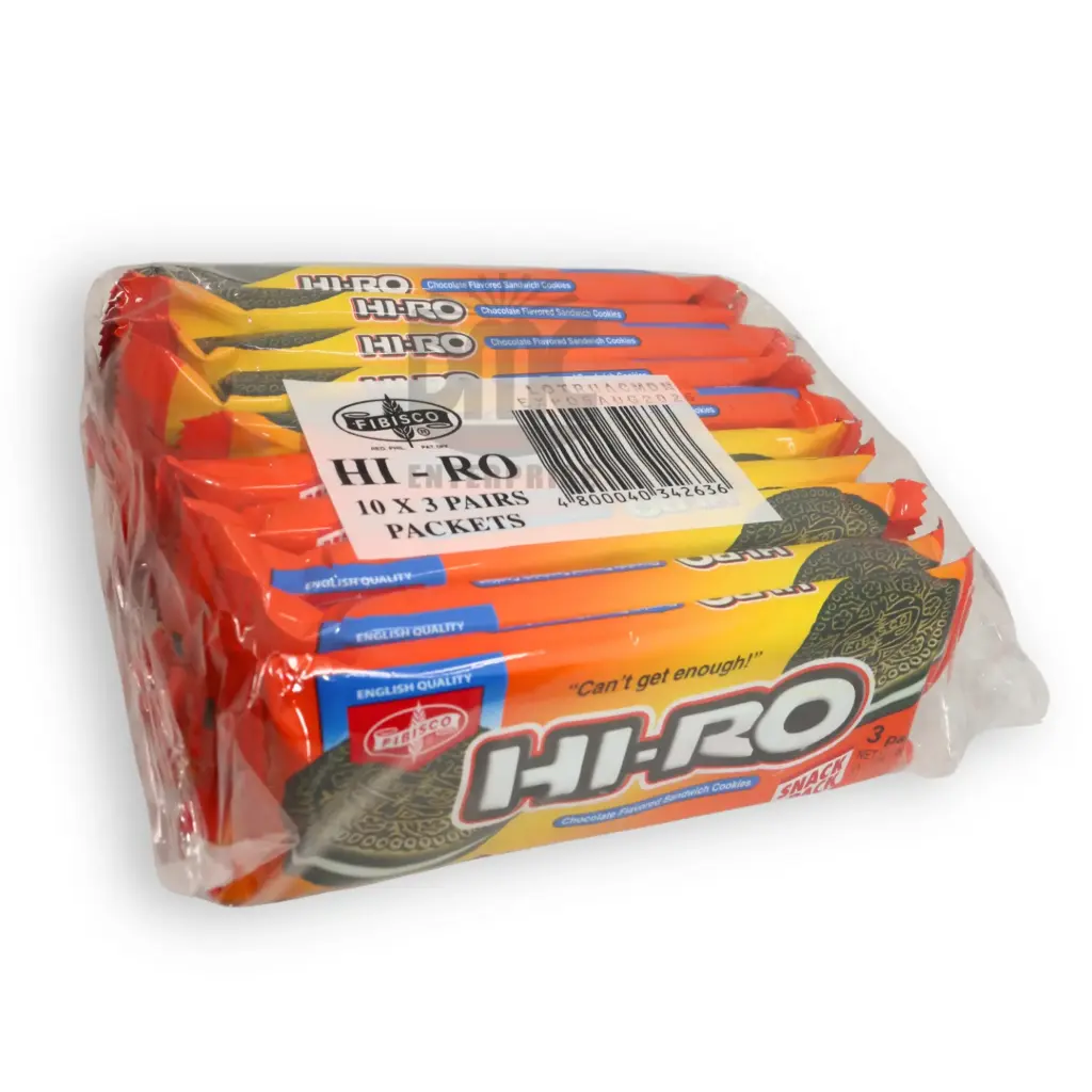 Fibisco Hi-Ro Chocolate Flavored Sandwich Cookies (10s x 24 bags) 