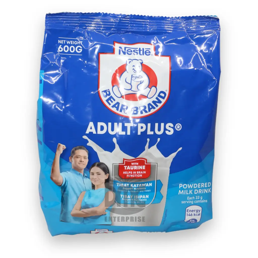 Nestle Bear Brand Adult Plus Powdered Milk (600g x 12)