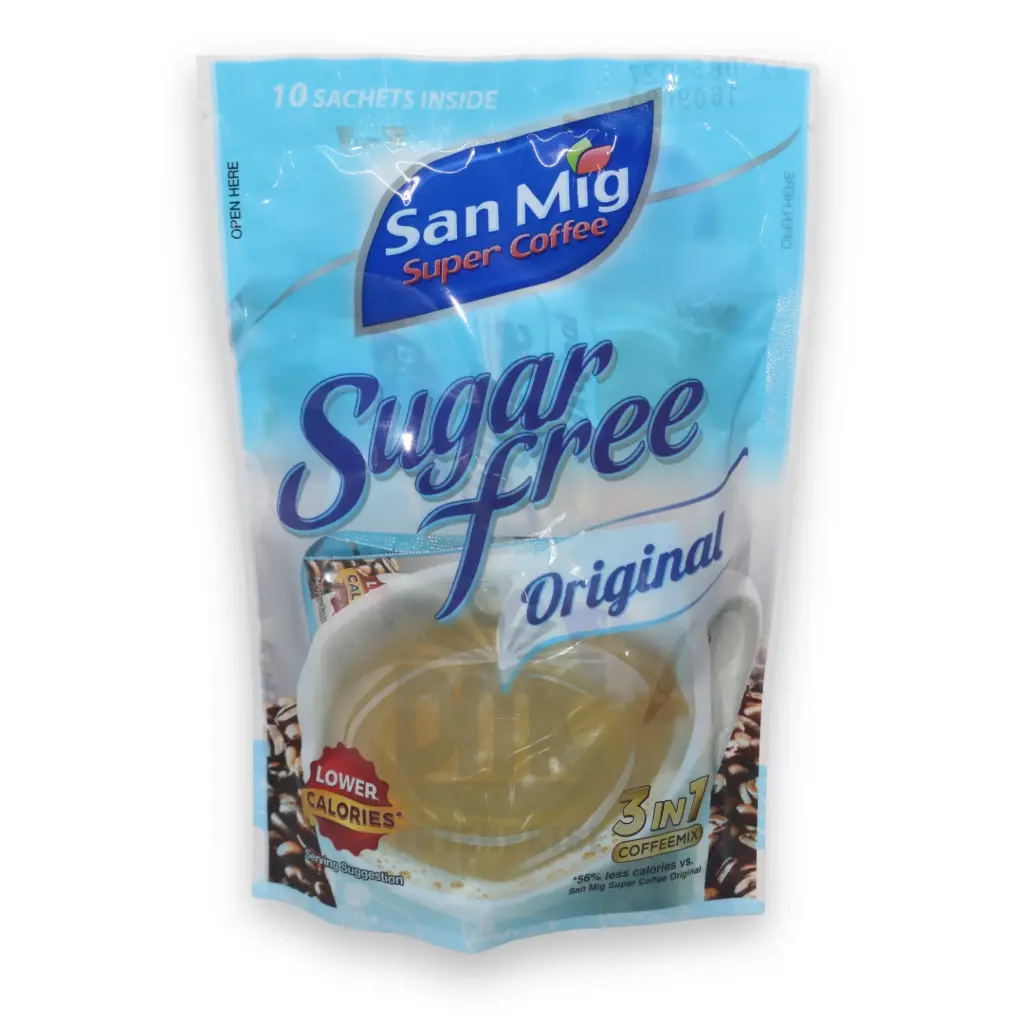 San Mig Coffee 3 in 1 Coffeemix Sugar Free - Original (DB) - (7g x 10 x 30)