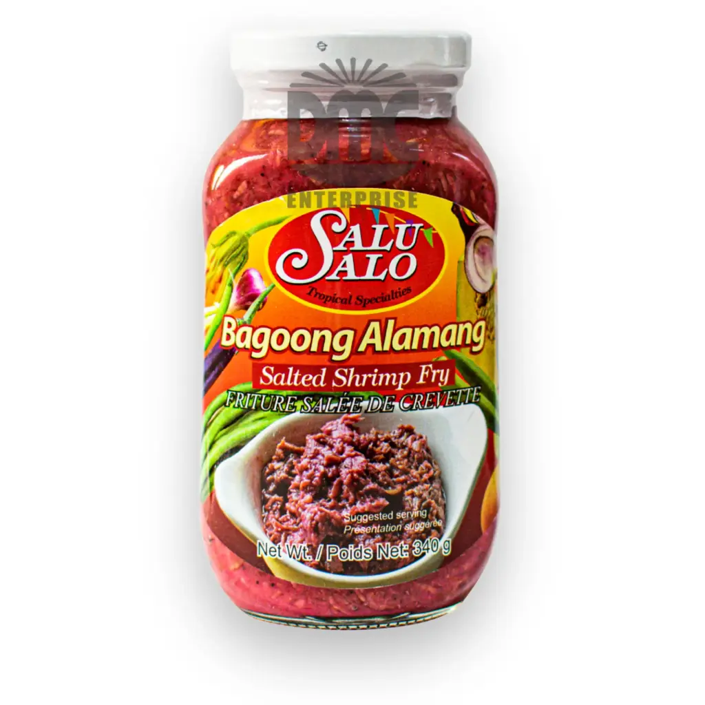 SaluSalo Bagoong Alamang Salted Shrimp Fry (340g x 24) 12oz.