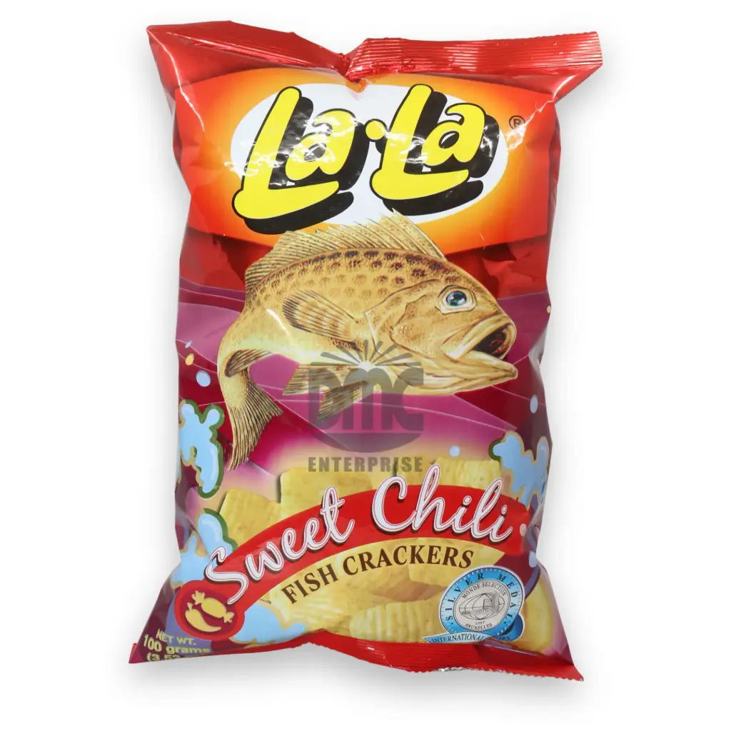 Lala Fish Crackers Sweet Chili (100g x 24)