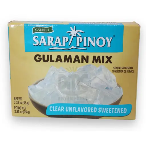 Sarap Pinoy Gulaman Clear (Sweetened) Flavor (95g x 24)   