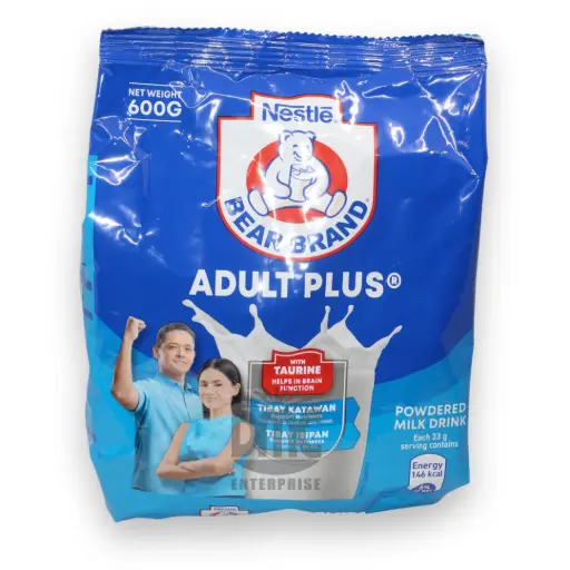 Nestle Bear Brand Adult Plus Powdered Milk (600g x 12)