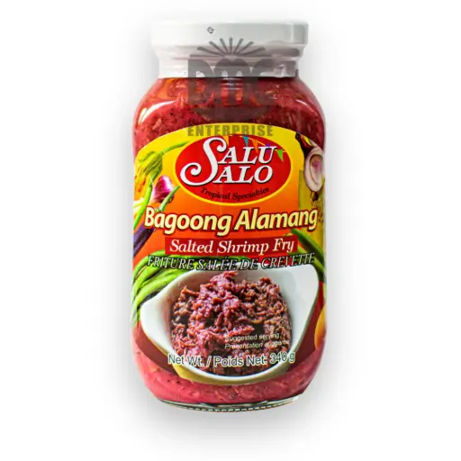 SaluSalo Bagoong Alamang Salted Shrimp Fry (340g x 24) 12oz.