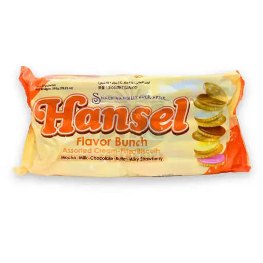 Rebisco Hansel Sandwich Flavor Bunch (31g x 10 x 40)