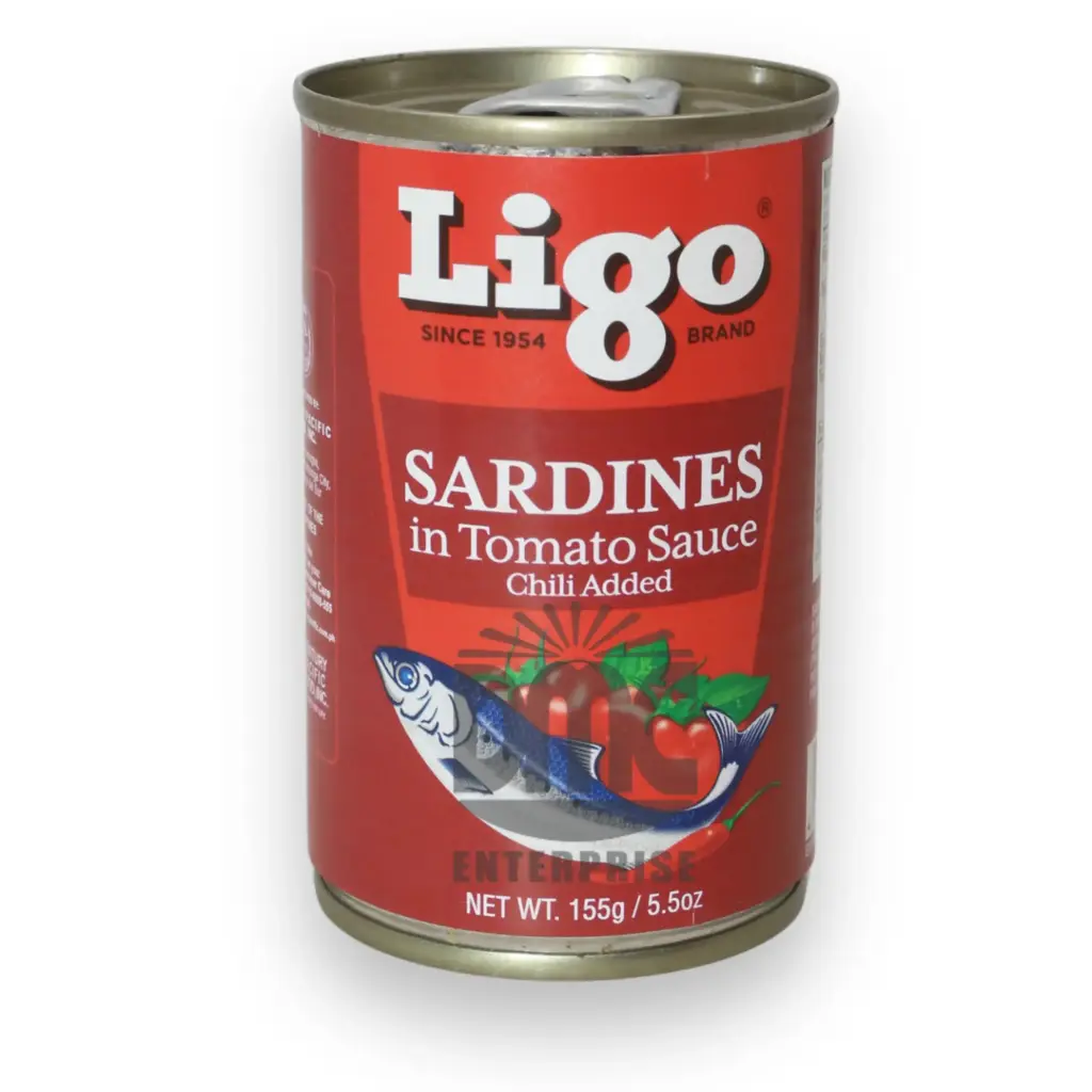 Ligo Sardines in Tomato Sauce with Chili (Red) (155g x 100)