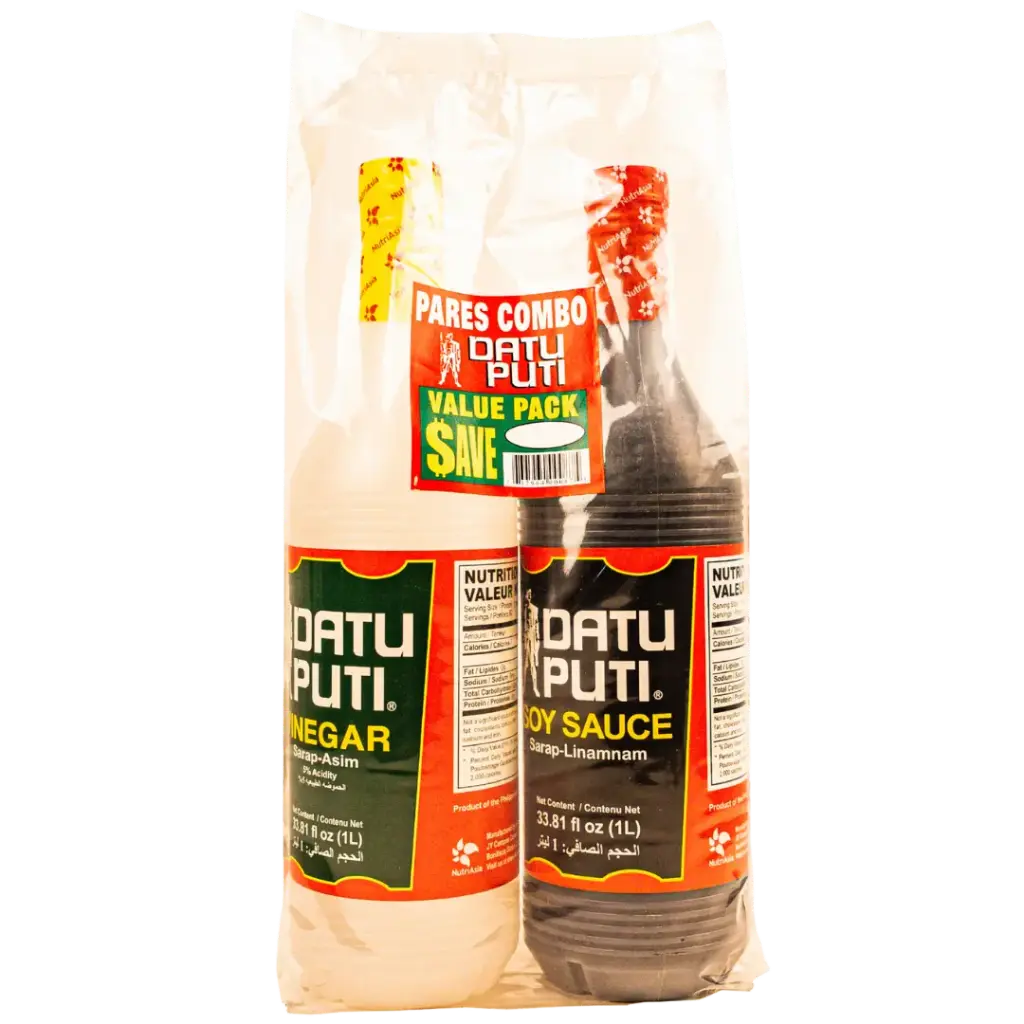 Datu Puti Vinegar and Soy Sauce Combo (1L)