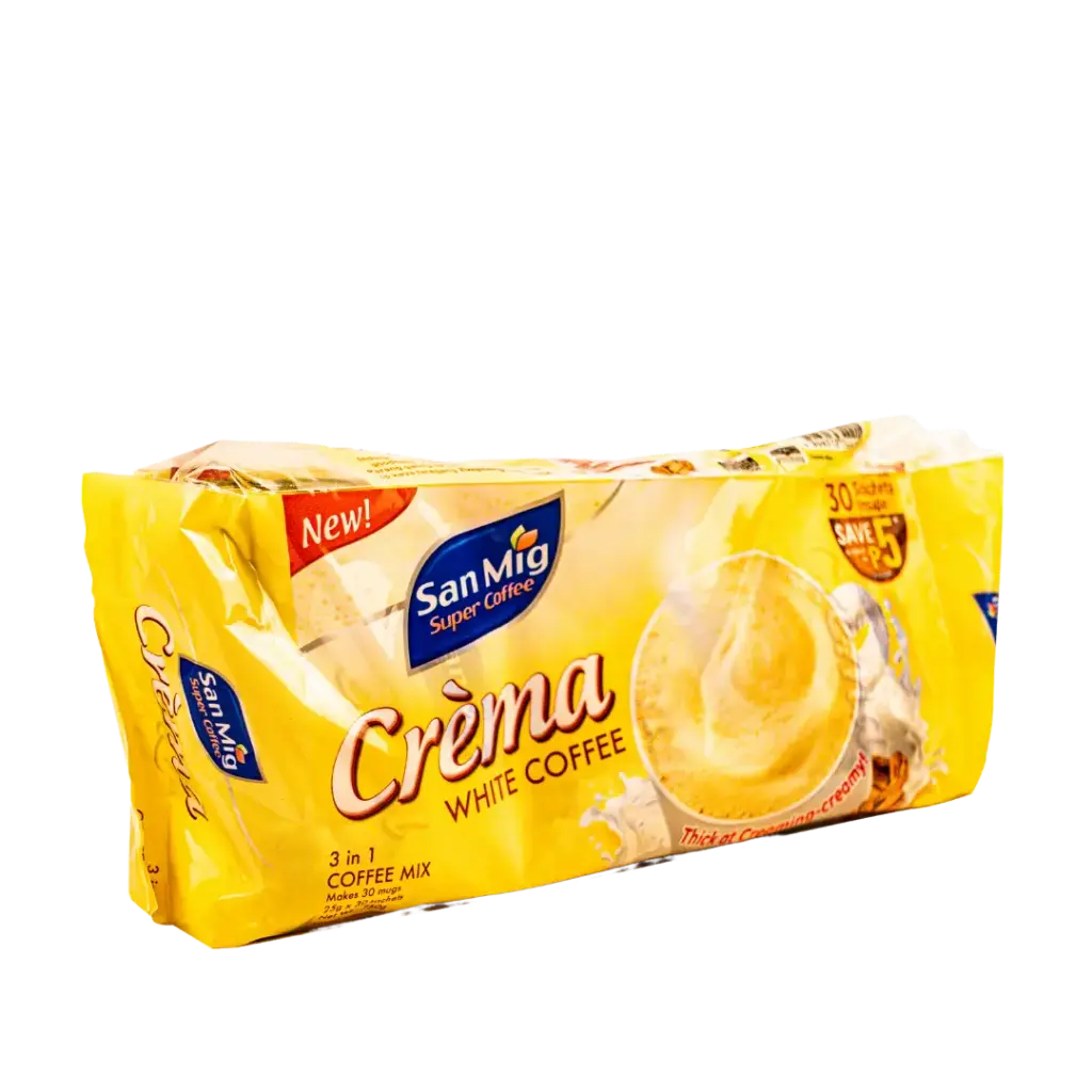San Mig Crema White Coffee Mix 3 in 1 (25gx30) 