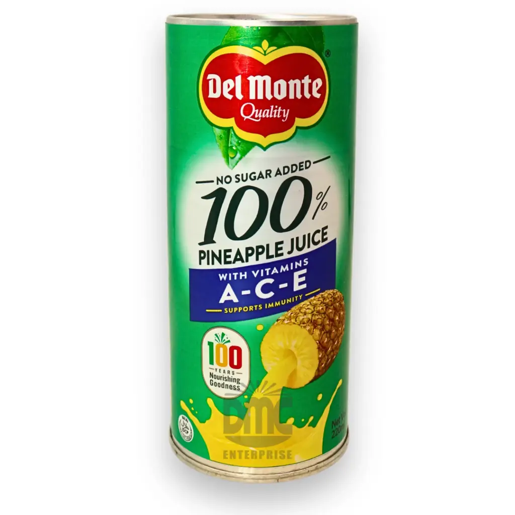 Del Monte 100% Pine Juice 24-202 with VIT- ACE (240ml x 24)