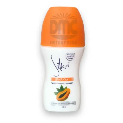Silka Papaya Whitening Deodorant (Orange) (40ml x 72)