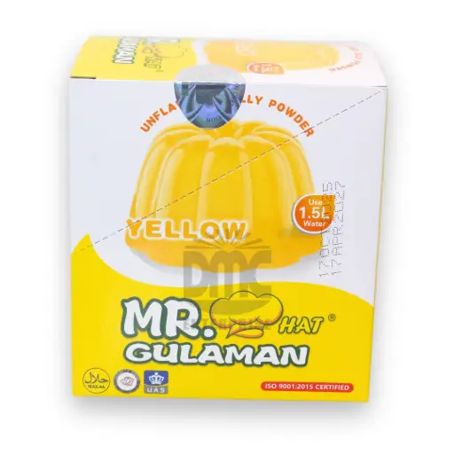 Mr. Hat Gulaman Unflavored Jelly Powder Yellow (25g x 10 x 10)