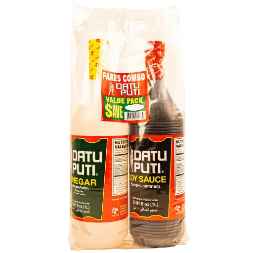 Datu Puti Vinegar and Soy Sauce Combo (1L)