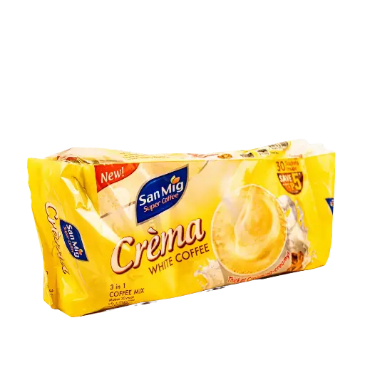San Mig Crema White Coffee Mix 3 in 1 (25gx30) 