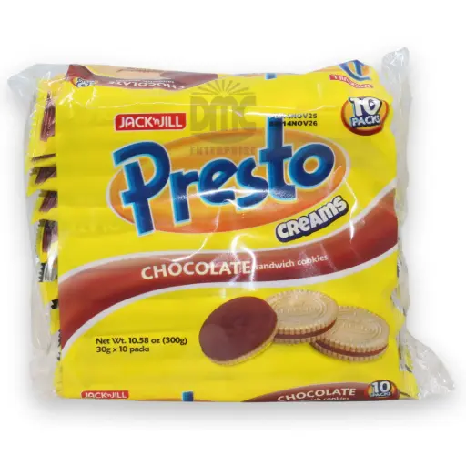 Presto Creams Chocolate Sandwich Cookies (30gx10x20)